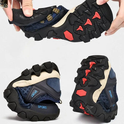 Chaussures de sport en maille pour homme, été : chaussures de mode pour l'alpinisme, respirantes, légères, antidérapantes, pour le plein air, les voyages, la course à pied et le quotidien