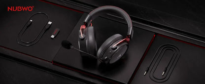 NUBWO G07 Wireless Gaming Headset for PC, PS4, PS Gaming Headphones with Fixed Mic 2.4GHz Ultra-Low Latency Noise Cancelling MIC