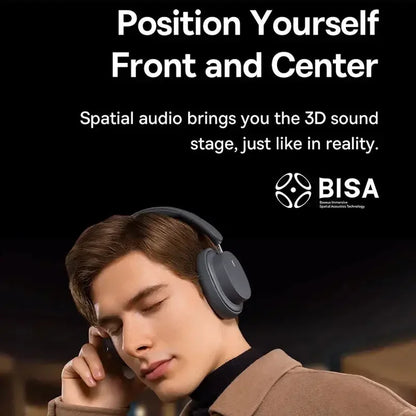 Auriculares inalámbricos Bluetooth 5.3 circumaurales Baseus – Diafragma HiFi de 40mm, auriculares plegables con 70H de reproducción y audio espacial