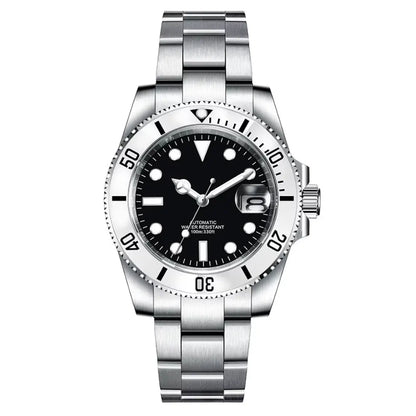 DIY Custom Automatic Watch Logo For Man High Quality NH35 Diving Mechanical Watches Sapphire Waterproof Ceramic Bezel 120 Click