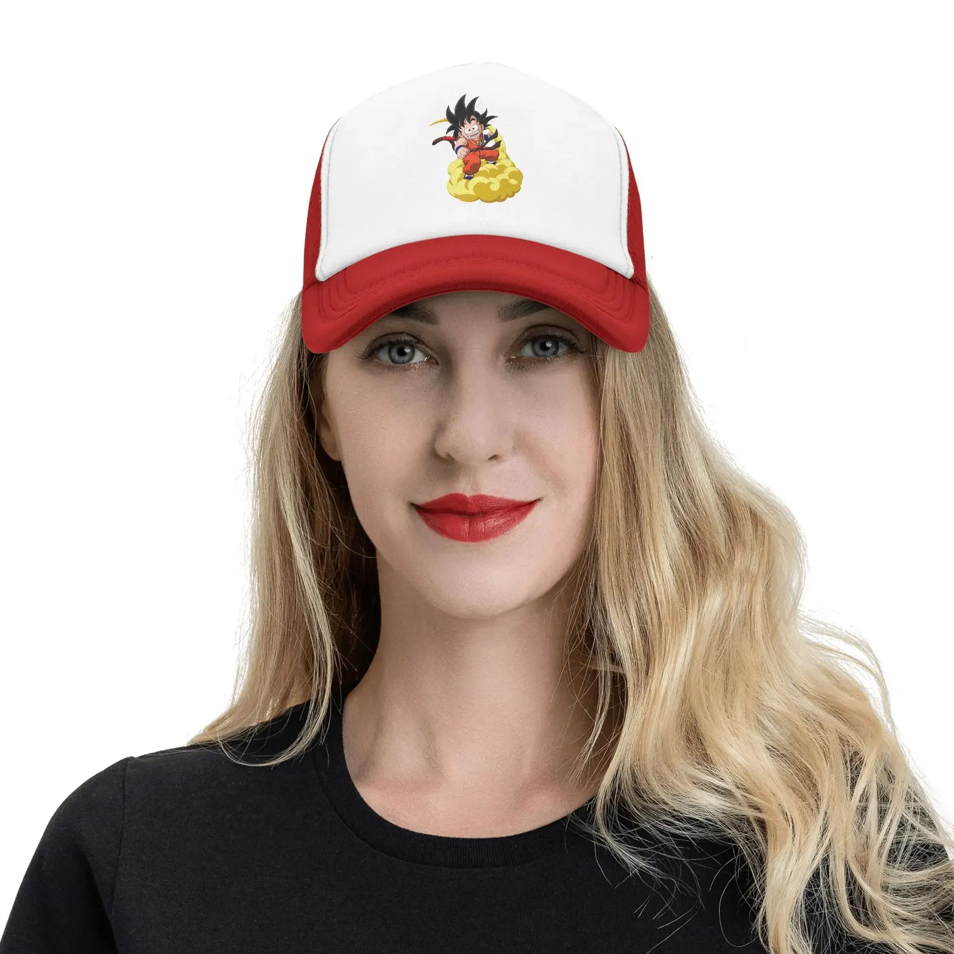 Dragon Ball Son Goku Mesh Baseball Cap Adult Trucker Hat Anime Hats Adjustable Snapback Caps Sports Cap Winter Trucker Hats, Produit gaming premium Fraquane
