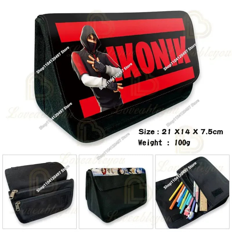 Fortnite Battle Royale Pencil Case for Kids Cartoon Stationery Storage Pen Box School Supplies Birthday Gift