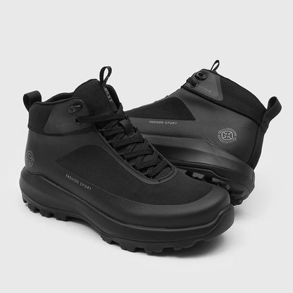 Chaussures de randonnée pour hommes, modèle montant, pour activités de plein air, antidérapantes, résistantes à l’usure, avec semelle épaisse, protection anti-choc pour les orteils, tissu en maille respirant, bottes