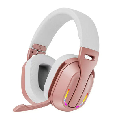 B500 RGB Wireless Gaming Headset Bluetooth 5.4 Noise Cancelling Headphones with Mic, 60H Playtime, HD Stereo Sound for PC, Mobile & Console Gaming