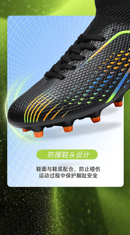Men's Football Boots Professional Turf Futsal Match Grass Unisex Outdoor Training Soccer Shoes Soccer Cleats Non-slip Breathable
