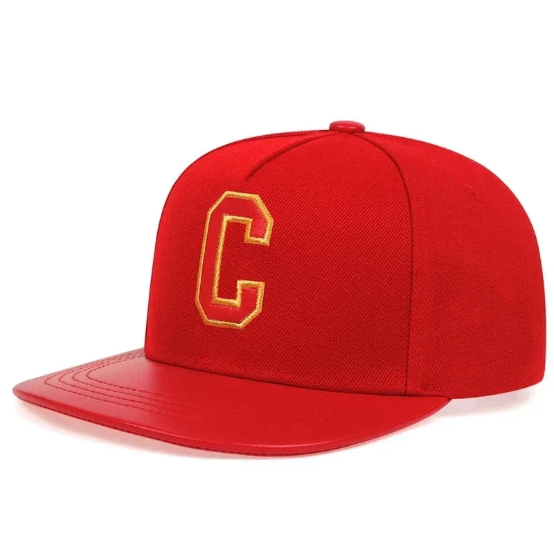 Unisex C Letter Embroidery Hip-hop Hats Spring Autumn Adjustable Casual Snapback Baseball Caps Outdoor Sunscreen Hat Sports Cap