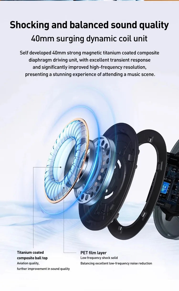 1MORE SonoFlow S Wireless Headphones with 42dB ANC, Hi-Res LDAC Audio, Bluetooth Noise Cancelling Headphones, 90H Playtime