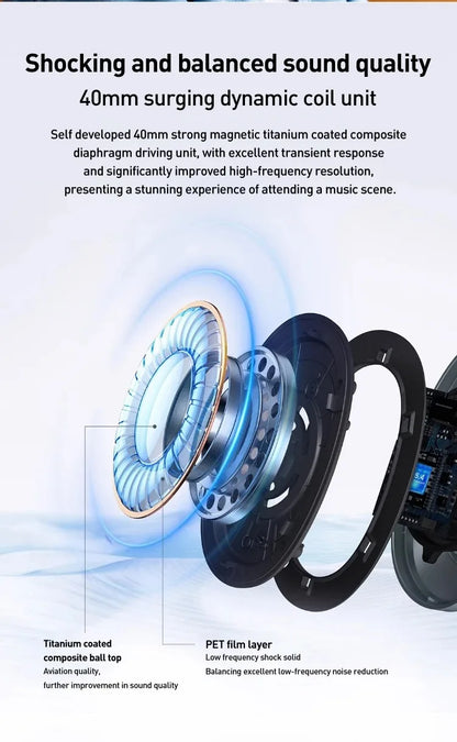 1MORE SonoFlow S Wireless Headphones with 42dB ANC, Hi-Res LDAC Audio, Bluetooth Noise Cancelling Headphones, 90H Playtime