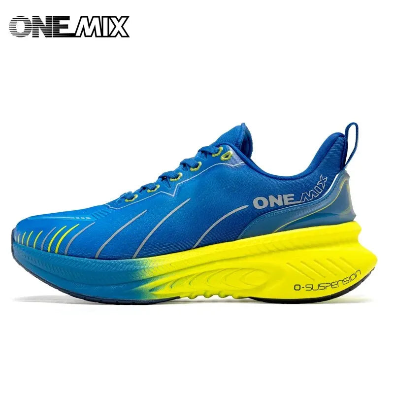 ONEMIX Nuove scarpe da running ammortizzate da uomo, adatte a runner pesanti, stringate, sportive da donna, antiscivolo, outdoor, sneakers atletiche da uomo