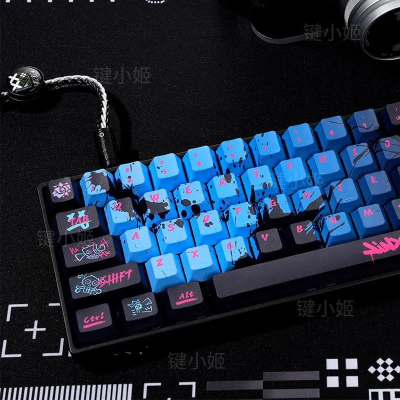Jinx Personality Key Cap Set PBT 137 Key Gaming Key Cap for 60/84/98/108 Mechanical Keyboard Profile MX Switch