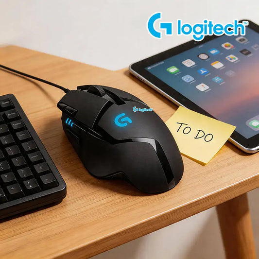 Logitech G402 Wired Gaming Mouse, 4000 DPI Gaming Mouse with 8 Programmable Buttons, 32-Bit ARM Processor, USB Optical Gaming Mouse for PC Gaming & Work