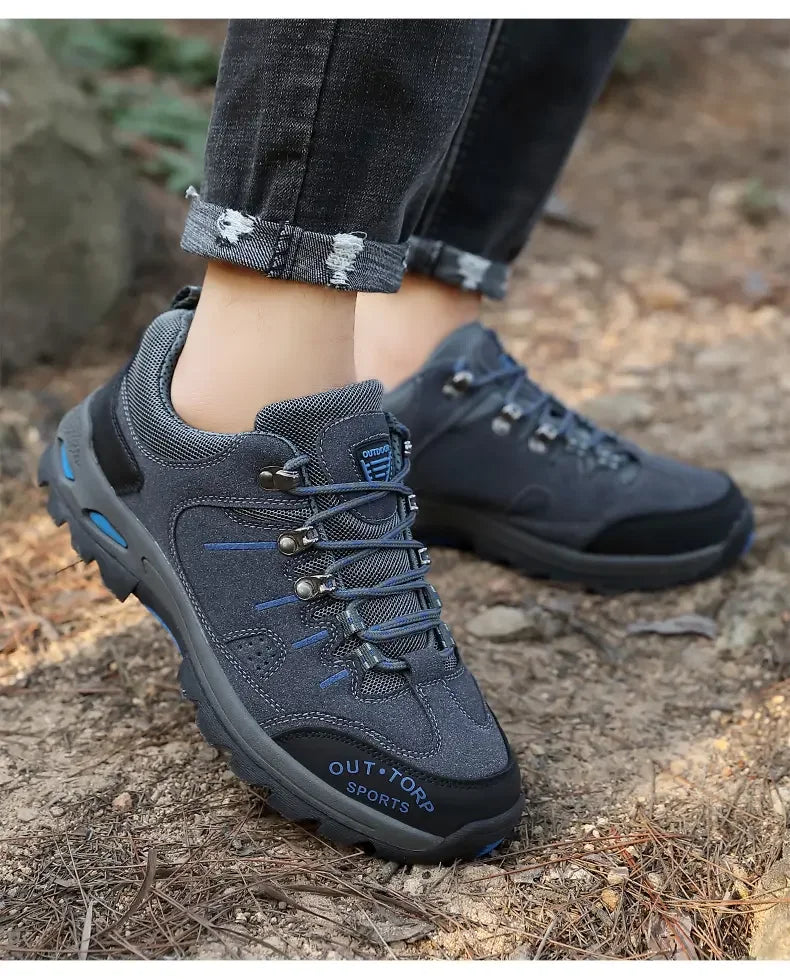 Retro Style Men  Sports Shoes Autumn and Winter Short Boots Anti Slip Hiking Shoe Suitable for Ankle Boots Urban Commuting 2025