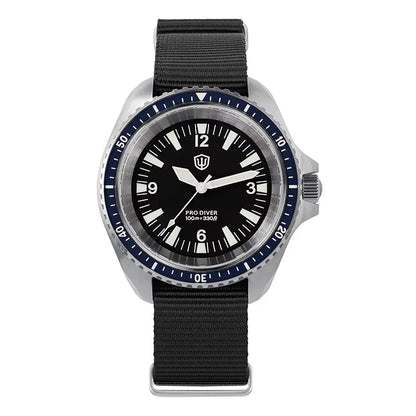 Watchdives WD1980 V3 Quartz Watch VH31 Sweep Movement Sapphire Vintage Watch 100m Waterproof Stainless Steel Luminous Mens Watch