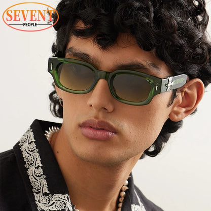 Punk Soaring Eagle Sunglasses Men 2026 Luxury Brand Designer Fashion Rectangle Sun Glasses For Women Steampunk Shades Eyewear