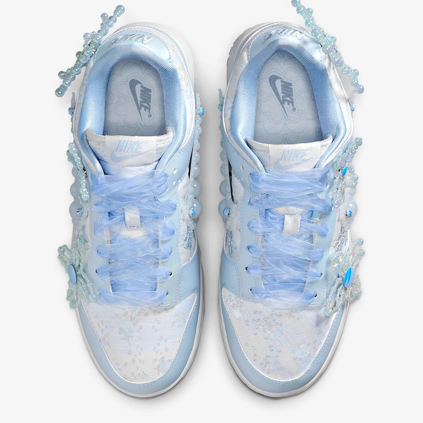Nike Authentic Dunk Low Women's Fashion Floral Lightweight Casual Sneakers HV8575-100