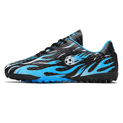 Chaussures de football professionnelles pour enfants, chaussures de foot pour hommes, basses, avec maintien de la cheville, sportives, pour jeunes, pour match et entraînement, antidérapantes, résistantes