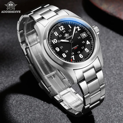 ADDIESDIVE AD2525 Automatic Watches For Men 39mm Sapphire Japanese 8215 Mechanical Watch Waterproof 20Bar Luminous Luxury Watch