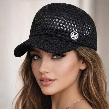 Unisex Hollow-out Design Mesh Baseball Cap Breathable Summer Sun Hat Baseball Cap