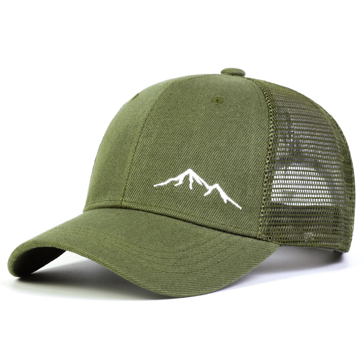 Unisex Minimalist Mountain Embroidery Baseball Net Caps Spring and Summer Outdoor Adjustable Casual Hats Sunscreen Hat