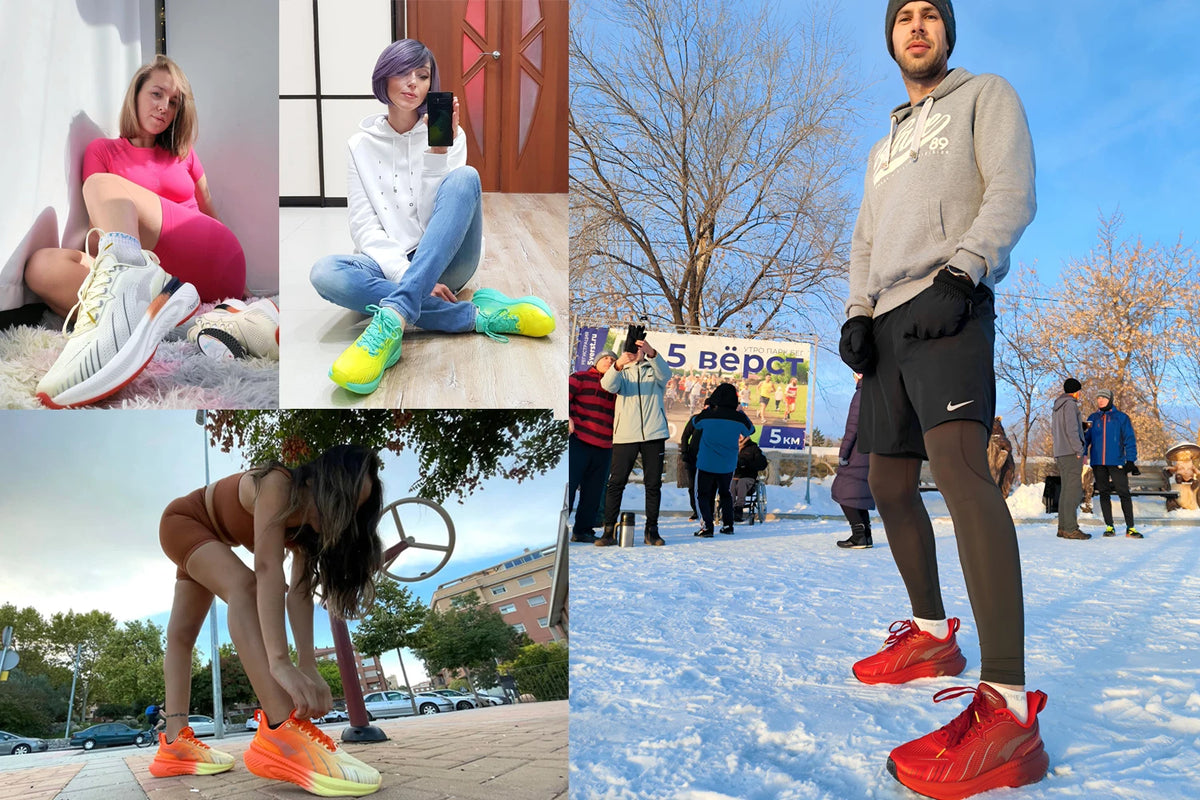 ONEMIX Neue Laufschuhe mit Top-Dämpfung für Herren – Sportschuhe für Training und Outdoor – rutschfeste, strapazierfähige Sneaker für Herren