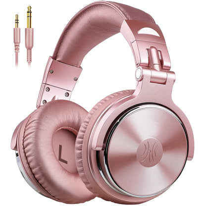 OneOdio Pro-10 Studio Monitoring Headphones Wired HiFi Over-Ear Headphones with 50mm Drivers, Deep Bass, Professional Audio & Built-in Microphone