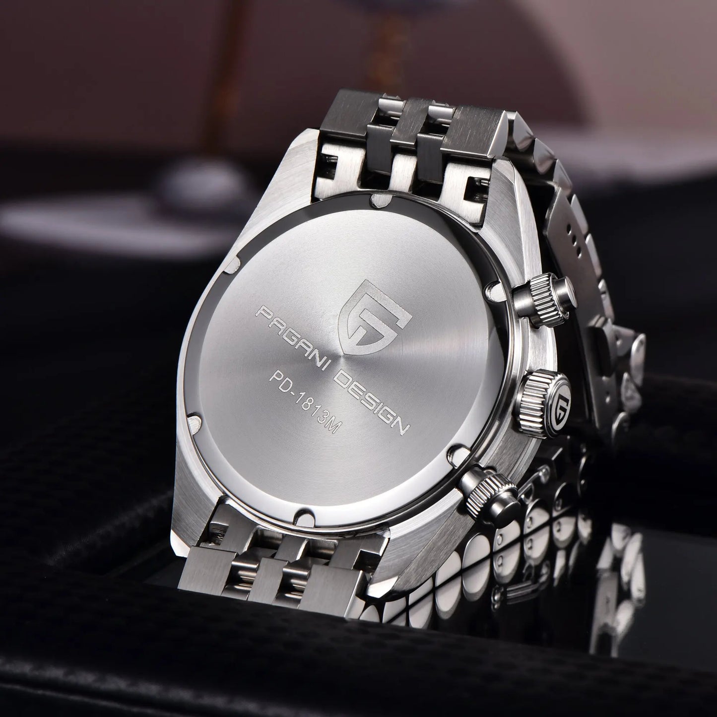 PAGANI DESIGN Trend Luxury Men Quartz Watch Elegant Business Stainless Steel Sapphire Tachometer Luminous 100m Dive Chronograph