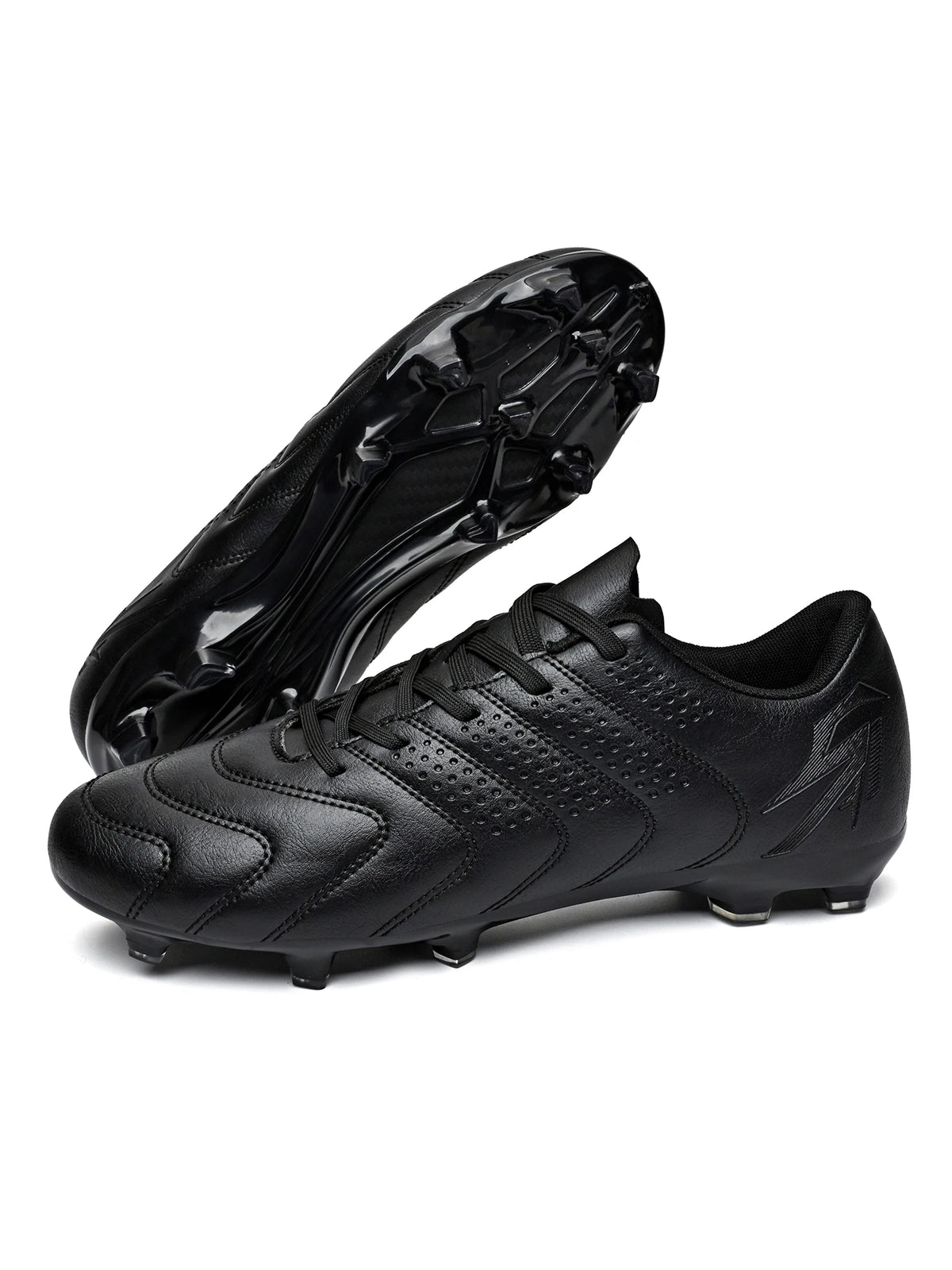 Chaussures de football professionnelles AG/FG, semelle extérieure en TPU antichoc, tige respirante en tissu PU, résistantes à l'usure et antidérapantes pour adultes et enfants