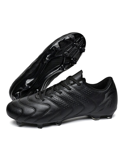 Chaussures de football professionnelles AG/FG, semelle extérieure en TPU antichoc, tige respirante en tissu PU, résistantes à l'usure et antidérapantes pour adultes et enfants