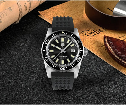 San Martin New 62mas 37mm Diver Mens Watch Classic Luxury Sapphire PT5000 SW200 Automatic Mechanical Watches Date 20Bar Luminous