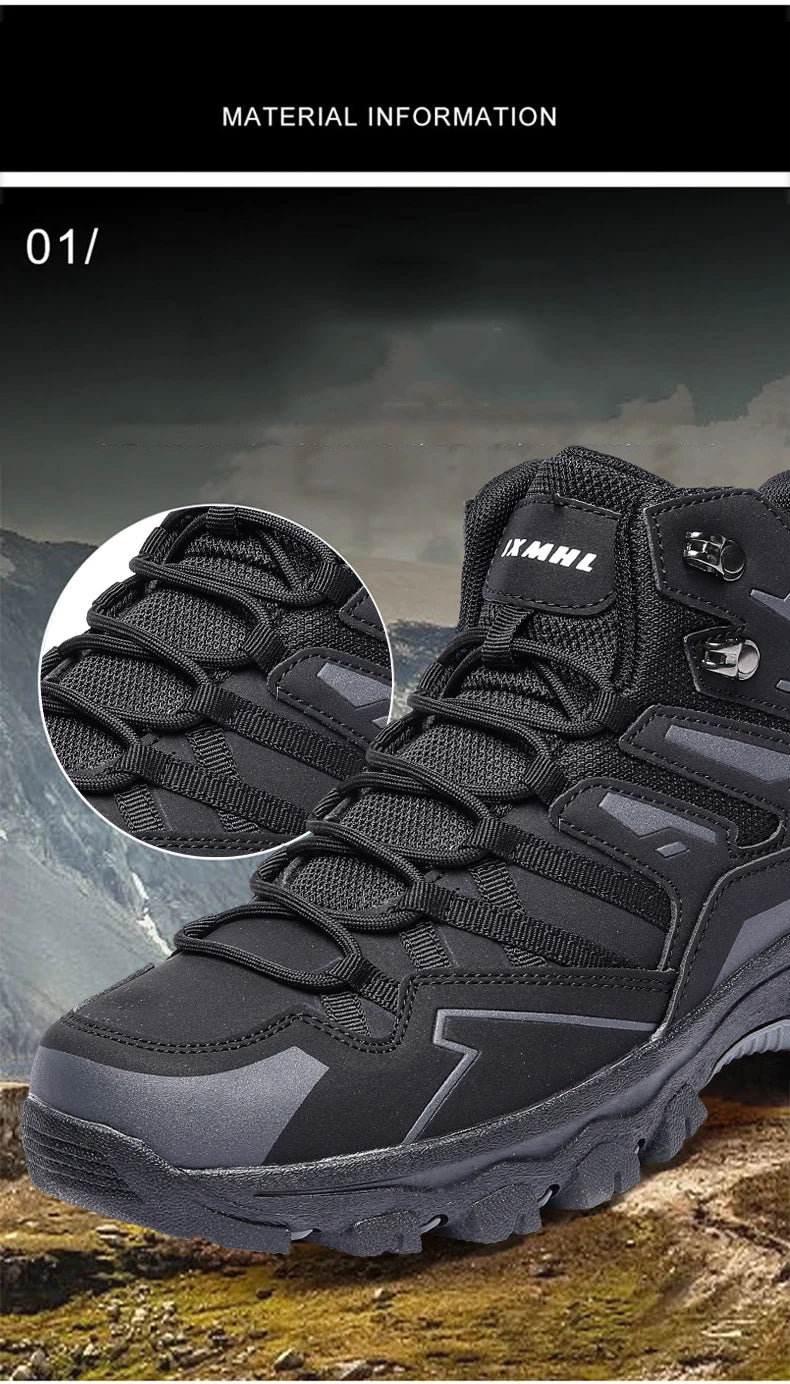 2025 New Hiking Shoes Unisex Outdoor Hiking Sports Shoes Camping Boots Ladies Waterproof Walking Shoes Non-slip Hiking Shoes