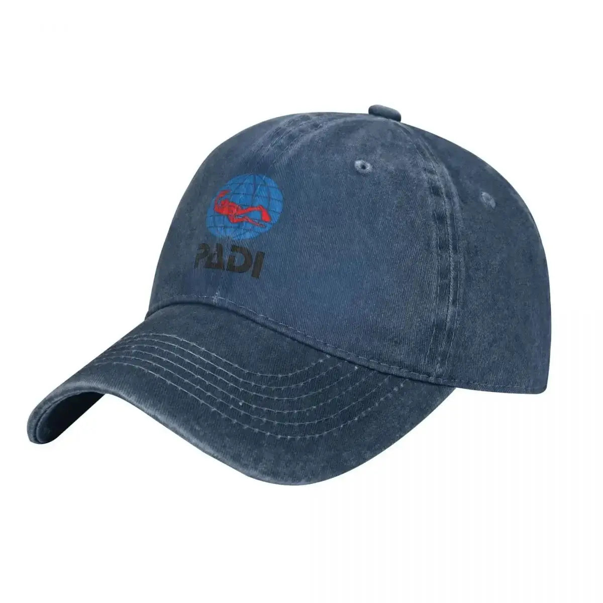 Scuba Driver Padi Washed Baseball Cap Popular Logo Vintage Trucker Hat Summer Unisex-Teens Kpop Design Snapback Cap