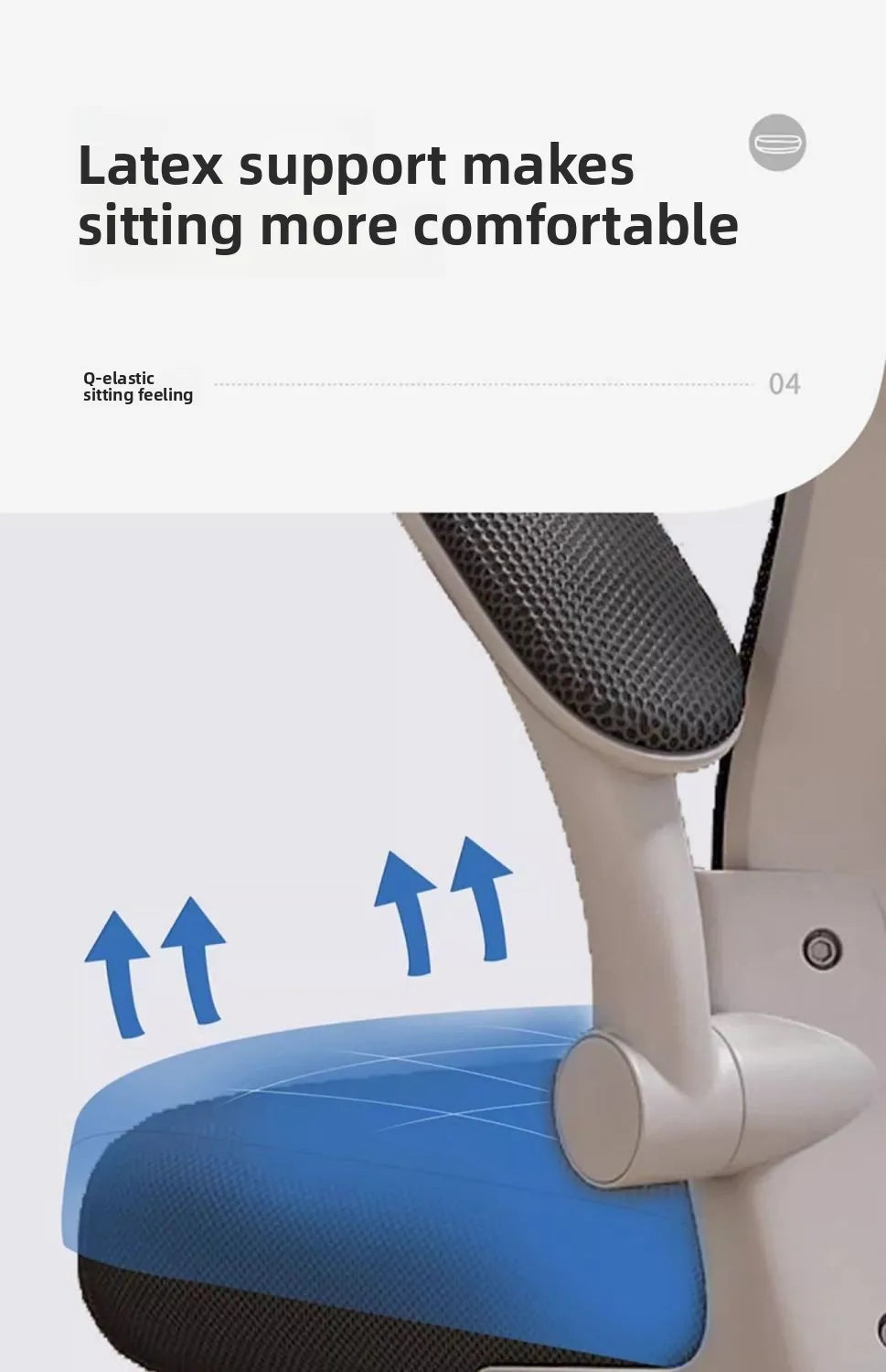 Ergonomic Gaming Chair for Office & Dorm, Comfortable Computer Desk Chair with Cushioned Seat, Adjustable Height Gaming Chair for Long Hours