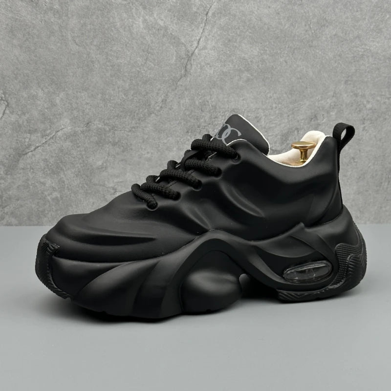 Zapatillas deportivas para hombre de talla grande, estilo «New Dad», con suela de plataforma gruesa, modernas, versátiles, informales, deportivas, de moda, cómodas y para el día a día.
