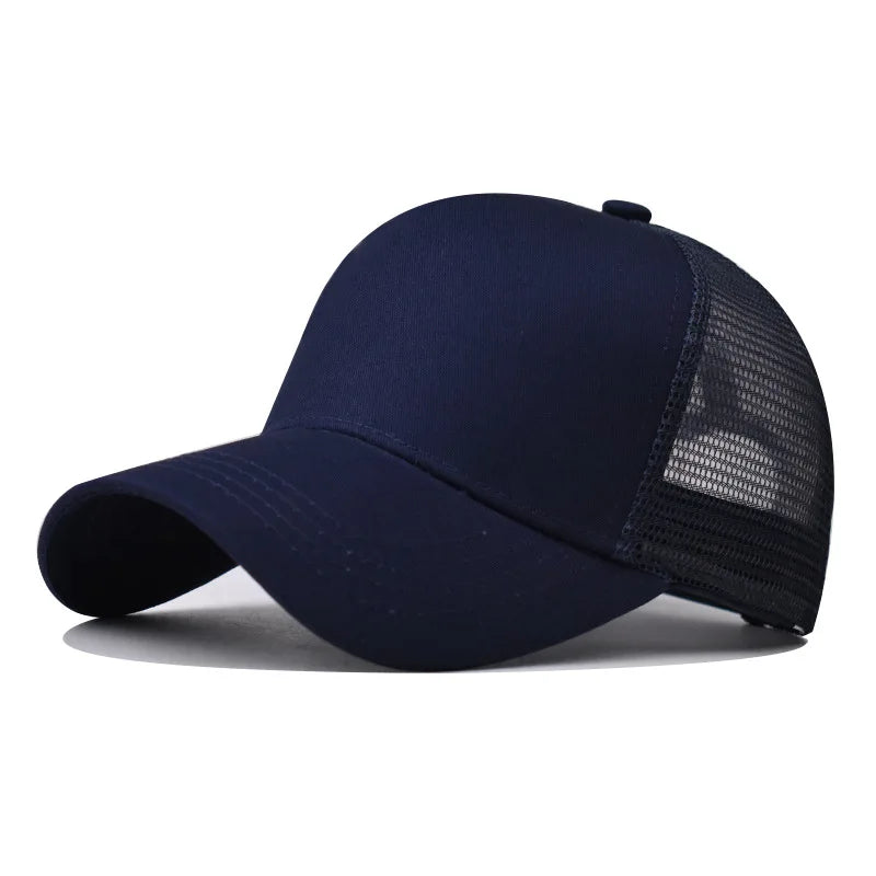 Cappellino da baseball per adulti, cappellino a rete, visiera curva poco profonda, cappello unisex, cappello estivo, cappello traspirante, cappellino da ombra, cappellino per primavera e autunno, cappellino hip hop aderente