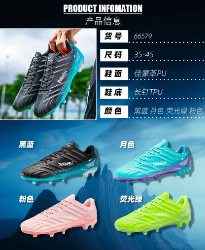 Buty piłkarskie Double Star Adult Youth AG – antypoślizgowe, wytrzymałe buty do piłki nożnej na sztuczną i naturalną trawę, przeznaczone do treningów i meczów, dla mężczyzn i kobiet