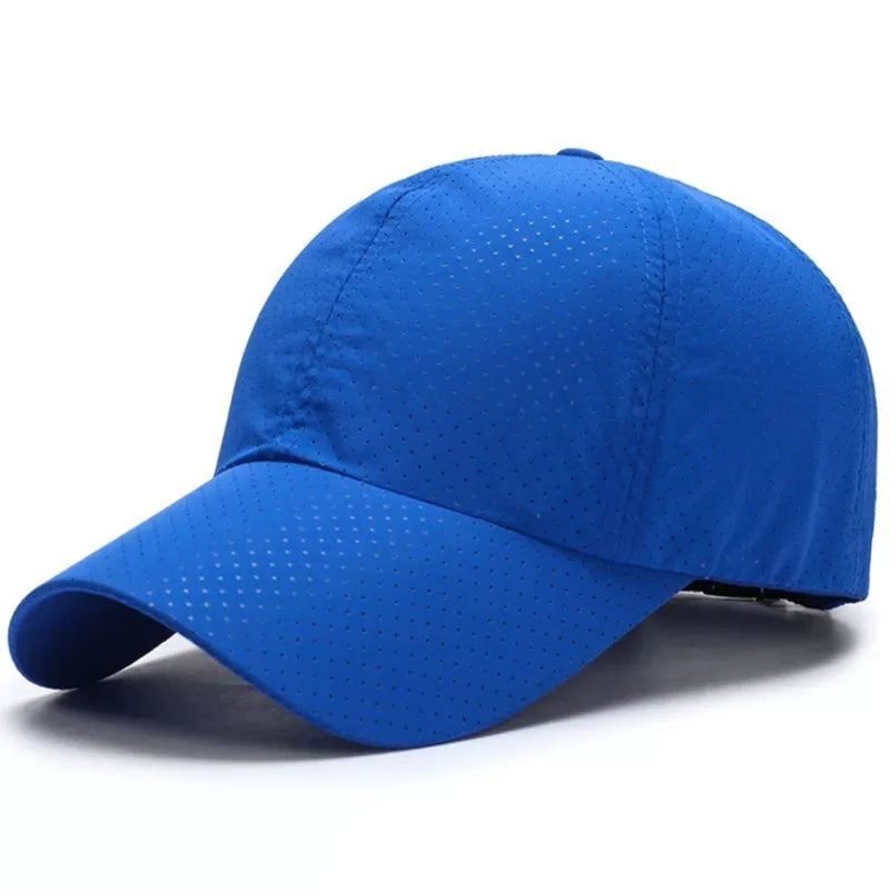 Snel drogende zonnepet voor dames, casual sportpet voor heren, grote maat baseballpet, 60-65 cm, verstelbare zonneklep, pet met klep