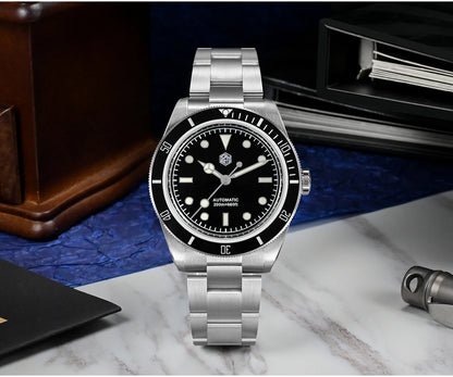 San Martin Vintage 38mm 6200 Diver Watch New Upgraded for Men Luxury NH35 Automatic Mechanical Sapphire Waterproof 200m Relojes