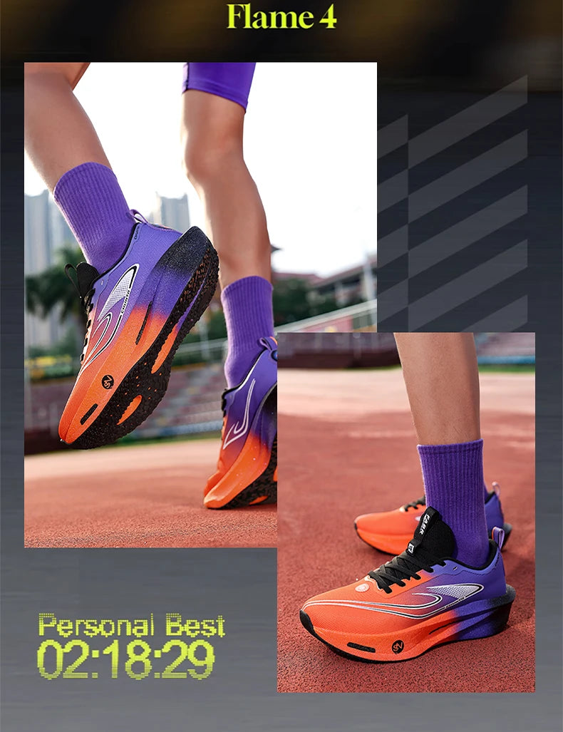 Zapatillas de running con placa de carbono para maratón, deportivas, transpirables, ligeras, cómodas y antideslizantes para hombre y mujer