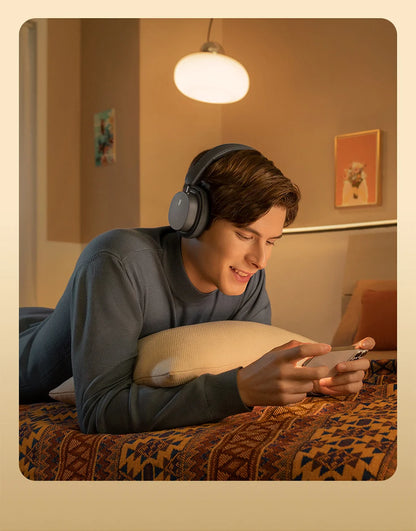 Auriculares inalámbricos Bluetooth 5.3 circumaurales Baseus – Diafragma HiFi de 40mm, auriculares plegables con 70H de reproducción y audio espacial