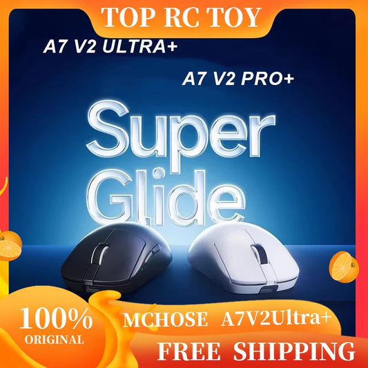 MCHOSE A7 V2 Ultra+ Wireless Gaming Mouse Tri-Mode Lightweight PAW3950 Ti Sensor 42000 DPI Esports Mouse with 500mAh Battery