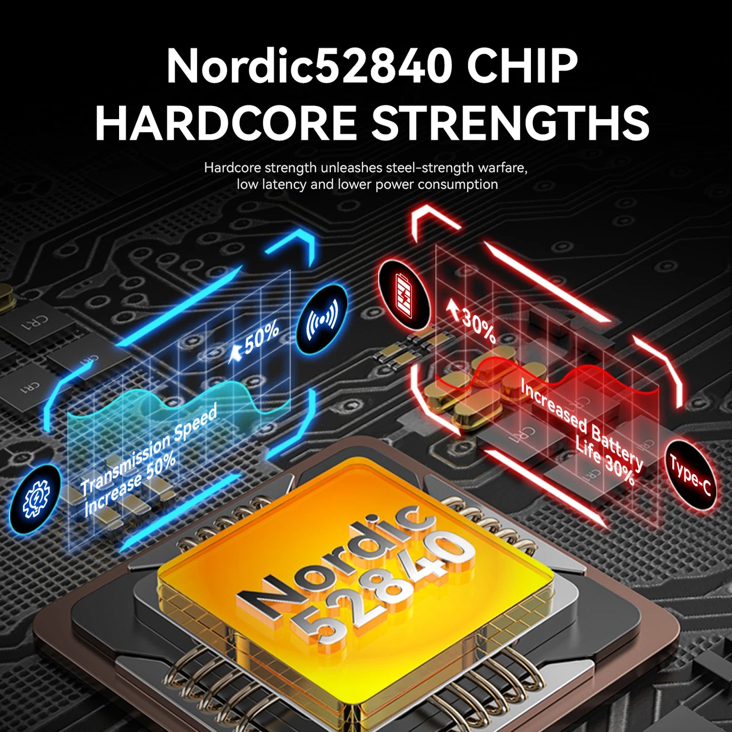 ATTACK SHARK R6 PAW3950MAX langaton pelihiiri, 8Khz päivitystaajuus, ultrakevyt 39g, Nordic 52840 MCU, Omronin optiset mikrokytkimet
