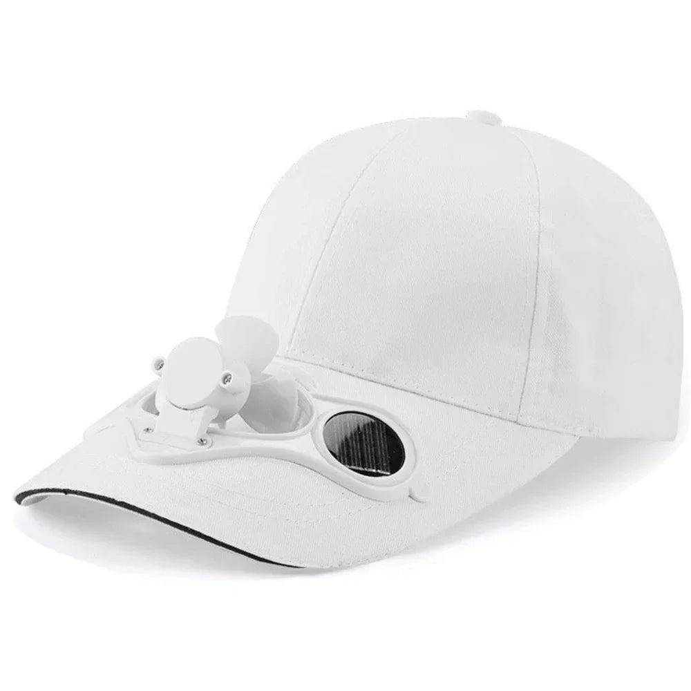 Solventilator-kasket med UV-beskyttelse, let net-baseballkasket med køleventilator til fiskeri, golf, rejser, sport og sommerbrug – solskærm-kasket