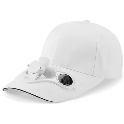 Solventilator-kasket med UV-beskyttelse, let net-baseballkasket med køleventilator til fiskeri, golf, rejser, sport og sommerbrug – solskærm-kasket