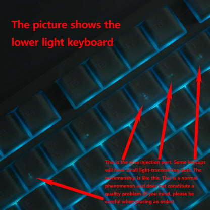 KBDiy 174 Keys/Set PBT GMK Apollo Keycap Double Shot Minimalist ISO Cherry Profile for Game Mechanical Keyboard Keycaps for MX