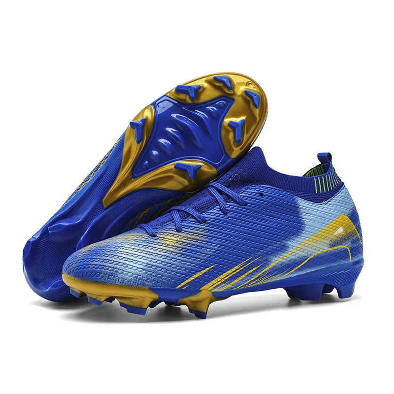 Scarpe da calcio professionali da uomo per attività all'aperto con suola in gomma, scarpe da allenamento resistenti e comode per adulti e adolescenti, scarpe da calcio antiscivolo