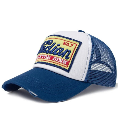 Streetwear Letter Embroidery Mesh Dad Baseball Cap Fashion Snapback Hip Hop Outdoor Y2K Trucker Hats Gorras F2719 for Women Men