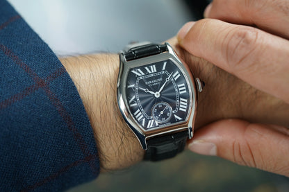 FARASUTE 36mm Retro Hangzhou Customized Manual Mechanical Movement Wristwatches Sapphire 5Bar Waterproof Watch Men reloj hombre