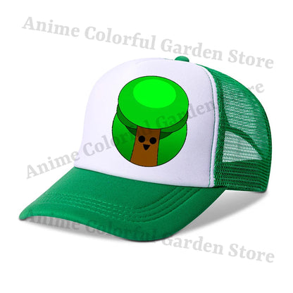 Sprunki Parent-child Baseball Cap Anime Cartoon Hip Hop Flat Caps Men Women Kids Summer Fashion Sunshade Breathable Hats Gifts