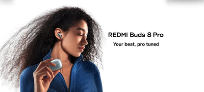 New Xiaomi Redmi Buds 8 Pro Wireless Bluetooth 5.4 Earbuds – 55dB Active Noise Cancelling TWS Earphones with AI Clear Call, 3-Mic System, Hi-Res Audio LDAC, Global Version