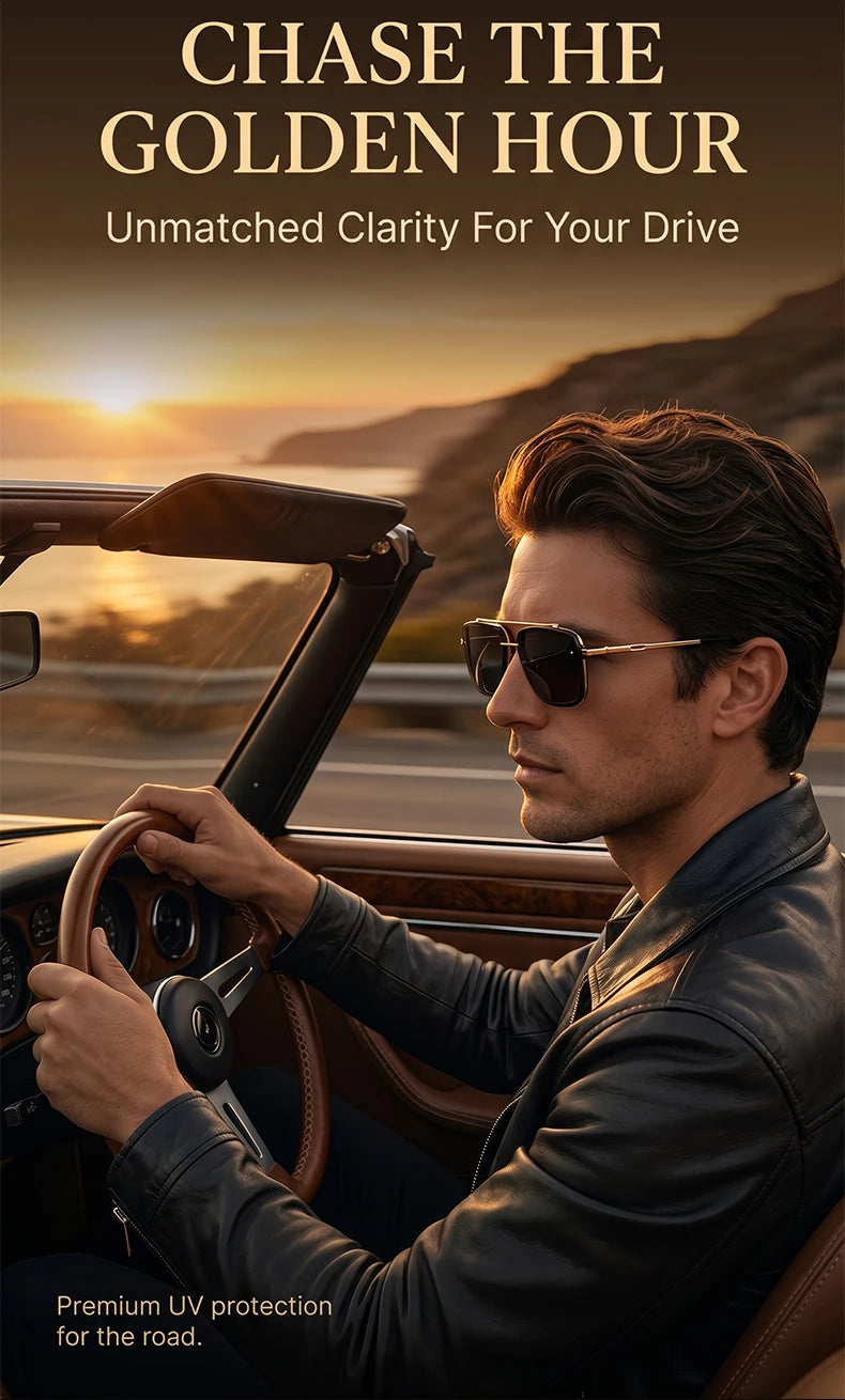 Steampunk Square Double Bridge Sunglasses Men Big 2026 Luxury Brand Designer Retro Punk Driving Sun Glasses Metal Frame Eyewear